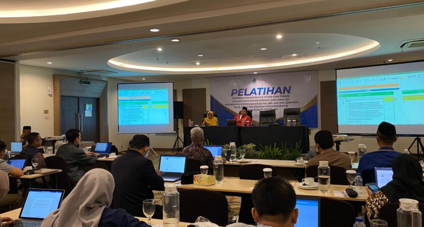 Optimalkan Persiapan Reakreditasi, Prodi BPI Kirim Perwakilan Ikuti Pelatihan Penyusunan Borang LKPS dan LED